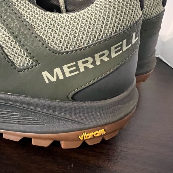 Merrell Green and Brown Athletic Shoes with Breathable Mesh and Aggressive Tread main image 5